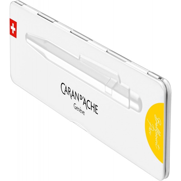 Caran d'Ache 볼펜 849 Colormat-x 노란색 케이스 포함, 0849.743, 1 품목 (1팩)