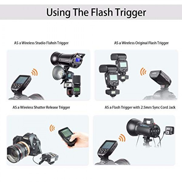 Godox Xpro-C Xpro TTL 무선 플래시 트리거(Canon 1/8000s HSS TTL-변환-수동 기능) 대형 스크린 경사 디자인 5개의 전용 그룹 버튼 11개의 사용자 정의 기능 + 12개의 컬러 필터 + 디