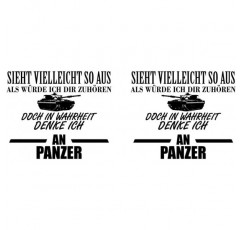 Samunshi® 컵 탱크 말하는 Bundeswehr 선물 커피 컵 컵 찻잔 커피 머그 군인 블랙 No.1: Black/Black H:95mm/D:82mm