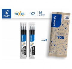 PILOT FriXion 리필 0.7 - 6개 팩 - 컬러 블랙 - 지울 수 있는 잉크가 포함된 FriXion 리필 - FriXion Ball 및 FriXion Clicker 0.7과 호환 가능 - 중간 강도 - 젤 롤러볼 리필