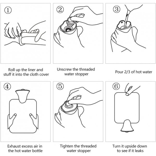 Nile Robust 3 in 1 온수 병 벨트 | 성인과 어린이에게 적합한 허리, 등, 다리, 목 및 어깨용 소프트 벨트 + 온수병 1L + 소프트 온수병 커버