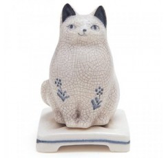 Nippon Kodo - 도자기 향로 - 고양이