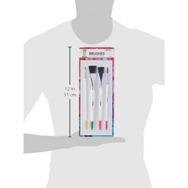 Ranger Dina Wakley 미디어 브러시, 합성 소재, 멀티 컬러, 29.2 x 11.4 x 2cm