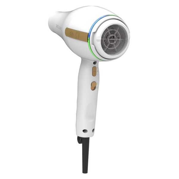 솔리스 스위스 럭셔리 3800 헤어 드라이어 화이트, 전문가용 헤어드라이어, 스위스 품질, 이온 기능, 11단계 속도 설정, 3가지 온열 기능 및 냉풍 설정 스위스 럭셔리 화