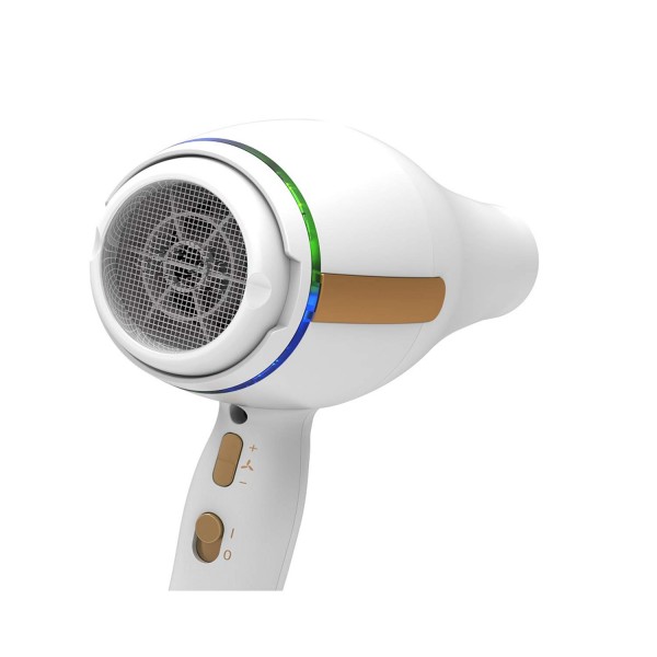 솔리스 스위스 럭셔리 3800 헤어 드라이어 화이트, 전문가용 헤어드라이어, 스위스 품질, 이온 기능, 11단계 속도 설정, 3가지 온열 기능 및 냉풍 설정 스위스 럭셔리 화