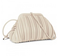 GLITZALL 여성용 클러치 지갑 및 만두 가방, 디자이너 클라우드 핸드백 및 탈부착 가능한 어깨 끈이 달린 주름 장식 가방