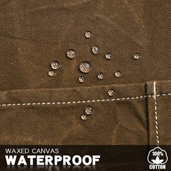 Jeanerlor 방수 작업 앞치마 헤비 듀티 왁스 캔버스 도구 앞치마