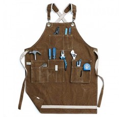 Jeanerlor 방수 작업 앞치마 헤비 듀티 왁스 캔버스 도구 앞치마