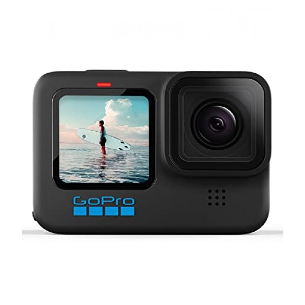 GoPro HERO10 Black + Shorty Mini 익스텐션 폴 및 삼각대 블랙(공식 GoPro 액세서리)