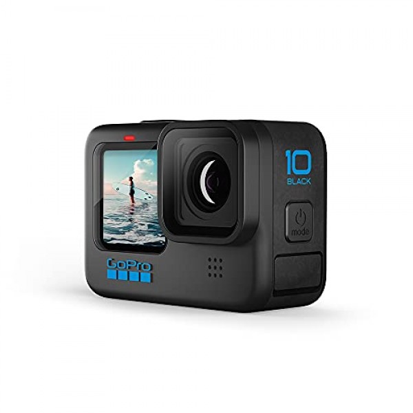 GoPro HERO10 Black + Shorty Mini 익스텐션 폴 및 삼각대 블랙(공식 GoPro 액세서리)
