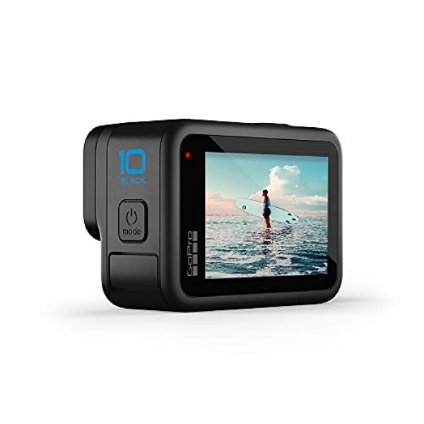 GoPro HERO10 Black + Shorty Mini 익스텐션 폴 및 삼각대 블랙(공식 GoPro 액세서리)