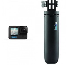 GoPro HERO10 Black + Shorty Mini 익스텐션 폴 및 삼각대 블랙(공식 GoPro 액세서리)