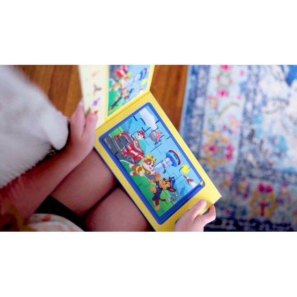 Melissa & Doug PAW Patrol 자기 직소 퍼즐 2개(15피스 퍼즐 2개) 3세 이상 유아 및 어린이를 위한 PAW 순찰 테마 자기 여행 퍼즐 - FSC 인증 재료
