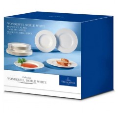 빌레로이 앤 보흐 10-1155-8152 원더풀 월드 플레이트 세트 12피스 고급 차이나 화이트
