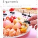 개미 이쑤시개 과일 디저트 포크, XiXiRan 재사용 식품 선택, 미니 개미 과일 포크, 과일 포크 이동, 식품 포크, 케이크/과일/파티용 과일 포크 (24개들이)
