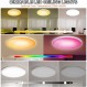 Mostop 스마트 LED 천장 조명, 원격, 앱 또는 음성 제어 기능이 있는 30W 2200LM RGB 천장 조명, 침실 복도 파티를 위한 조광 가능한 천장 조명(2.4GHz WiFi, RGB 2700K - 6500K)
