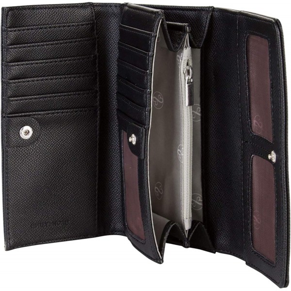 스냅 잠금장치가 있는 Emily & Noah 지갑 Luca, 18 cm, Luca Black