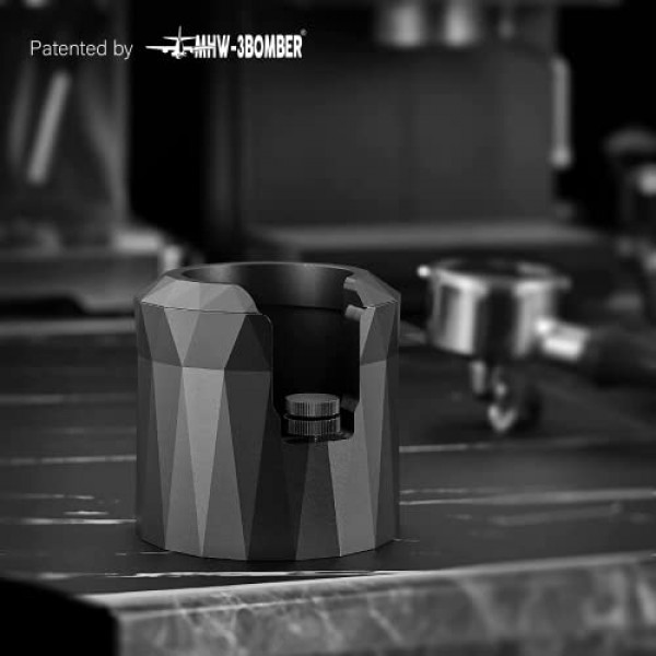 커피 포터필터 홀더, 에스프레소 탬핑 스테이션 by CrossCreek 알루미늄 합금 에스프레소 홀더 탬퍼 스탠드 대부분의 51mm, 53mm, 54mm, 58mm 커피 포터필터 6296-55101-01A