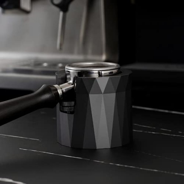 커피 포터필터 홀더, 에스프레소 탬핑 스테이션 by CrossCreek 알루미늄 합금 에스프레소 홀더 탬퍼 스탠드 대부분의 51mm, 53mm, 54mm, 58mm 커피 포터필터 6296-55101-01A