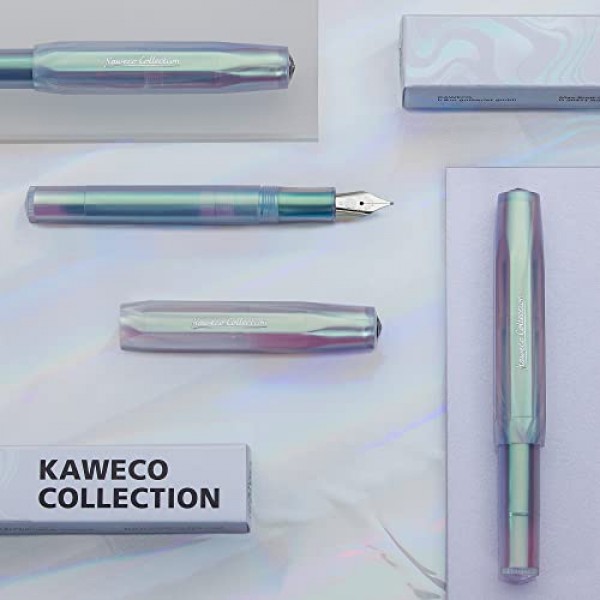 Kaweco 컬렉션 - 무지개 빛깔의 진주 만년필 - Fine Nib(F) - 한정판