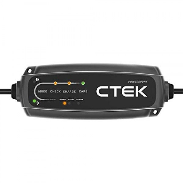 CTEK CT5, 자동차, 오토바이, ATV, 스노모빌용 12V 자동차용 배터리 충전기 - 배터리 세류 충전기 및 배터리 유지관리자 - 납산 및 리튬 이온(12V LiFePO4) 배터리 충전