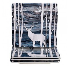 국제 인증 Fluidity Lodge 10.5인치 디너 플레이트, 다양한 색상, 대형, 4개 세트