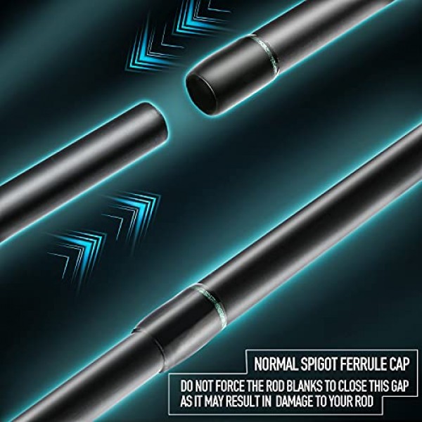 Sougayilang 서핑 스피닝 낚싯대 해변 바닷물용 탄소 여행 2개(9'/10'/11'/12') 서핑 로드