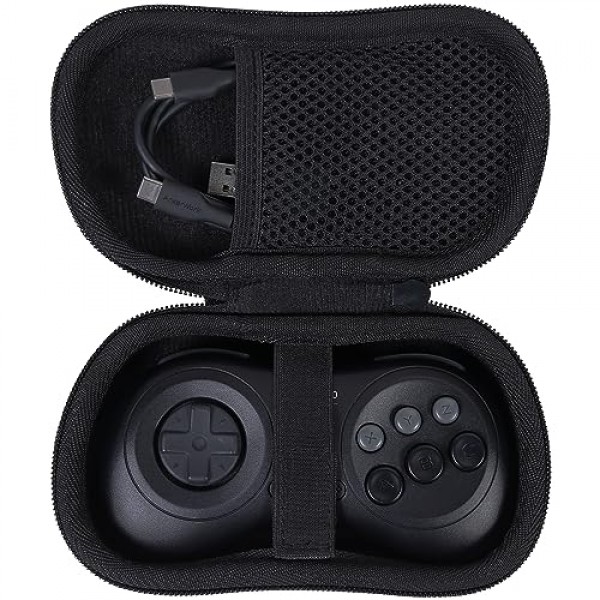 8Bitdo NEOGEO / 8Bitdo M30 무선 블루투스 컨트롤러와 호환되는 co2CREA 하드 케이스, 블랙 케이스