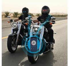 Fodsports M1-S AIR 오토바이 헤드셋, 오토바이 헬멧 블루투스 헤드셋, 900mAh 배터리가 장착된 오토바이 통신 시스템 음악 공유 마이크 음소거 기능 M1-S AIR x 2