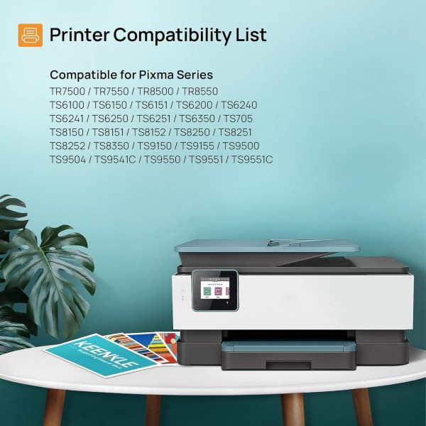 CLI-581(C/M/Y/BK) PGI-580 PGBK 잉크 카트리지 멀티팩, KEENKLE 호환 Canon 580XXL 581XXL XXL for PIXMA TS705 TS8250 TS8150 TS8350 TS6350 TR8500 TS TS6255