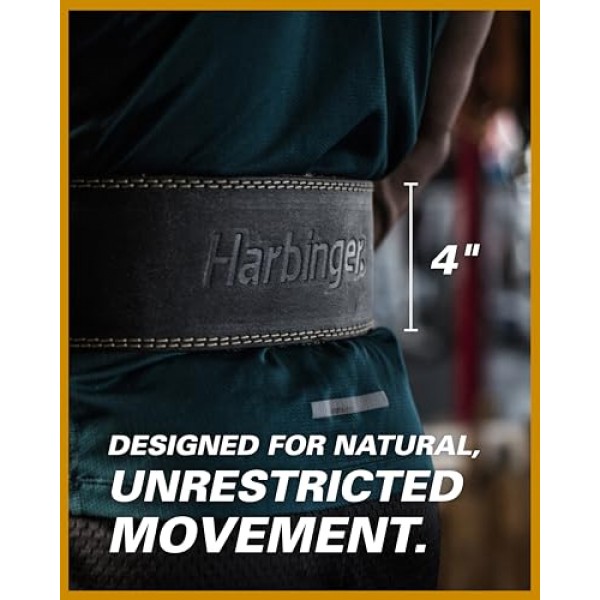 Harbinger Harbinger 패딩 가죽 벨트 블랙