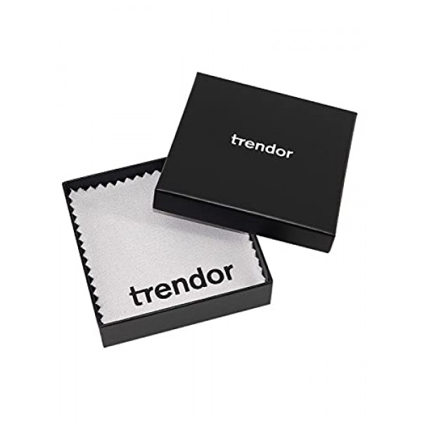 trendor 39732 333 / 8 캐럿 라운드 앵커 체인 1.1mm 아름다운 선물 아이디어, 진짜 금으로 만든 목걸이, 남성과 여성을 위한 보석