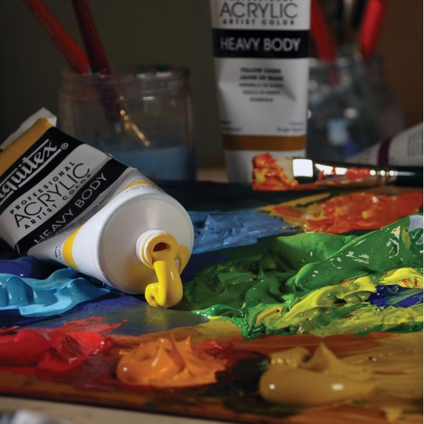 리퀴텍스 아크릴 페인트 피롤 레드 138ml(1팩) 아크릴 페인트 138ml 튜브 피롤 레드 4개