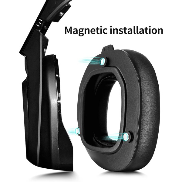 Logitech Astro Gaming A 50 Gen4 헤드폰과 호환되는 XBERSTAR 교체용 이어패드(단백질 가죽 이어패드+헤드밴드) 단백질 가죽 이어패드+헤드밴드