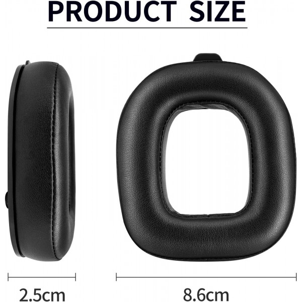 Logitech Astro Gaming A 50 Gen4 헤드폰과 호환되는 XBERSTAR 교체용 이어패드(단백질 가죽 이어패드+헤드밴드) 단백질 가죽 이어패드+헤드밴드