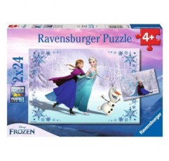 Ravensburger 디즈니 겨울왕국 자매 Always Puzzle Box 어린이를 위한 2 x 24피스 직소 퍼즐 – 모든 조각은 독특하며 조각이 완벽하게 맞습니다.