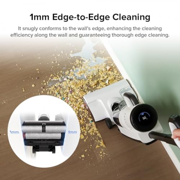 roborock Dyad Pro 콤보 습식 건식 진공 청소기, 다중 표면용 5-in-1 무선 진공 청소기, 17000Pa 흡입, 습식 및 건식 먼지 제거, 자체 청소 및 건조, 끈적끈적한 먼지와 애완동물 