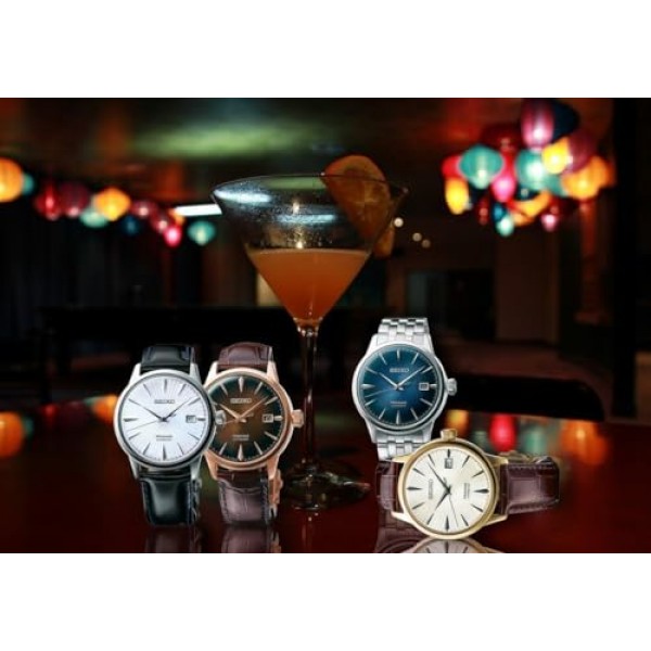 SEIKO PRESAGE 오토매틱 아이스 블루 칵테일 타임 스카이 다이빙 SRPB43J1