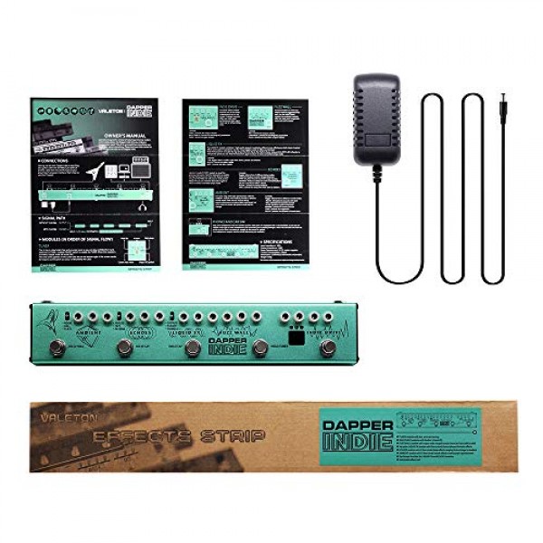 Valeton 멀티 이펙트 기타 페달 Dapper 인디 디스토션 리버브 딜레이 코러스 퍼즈 및 페이저 트레몰로 인디 앰비언트 사이키델릭 그런지 포스트 락 스토너 메탈 레트로 얼