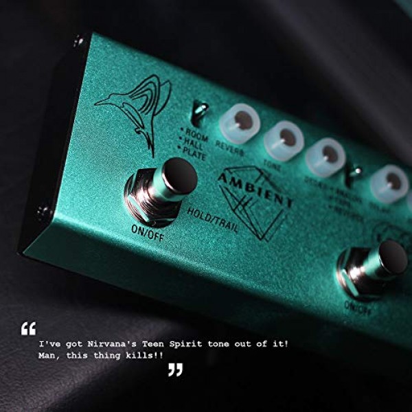 Valeton 멀티 이펙트 기타 페달 Dapper 인디 디스토션 리버브 딜레이 코러스 퍼즈 및 페이저 트레몰로 인디 앰비언트 사이키델릭 그런지 포스트 락 스토너 메탈 레트로 얼