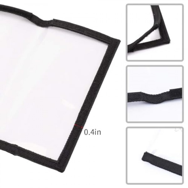 낚시 루어 랩 10팩 내구성이 뛰어난 투명 PVC 루어 커버 낚시를 안전하게 유지 쉽게 미끼 낚시 후크 커버 미끼 보관함 5개 대형 4.3 W x 7.9 L + 5개 중형 3.9 W x 7.1 L(10개 5L+5M)