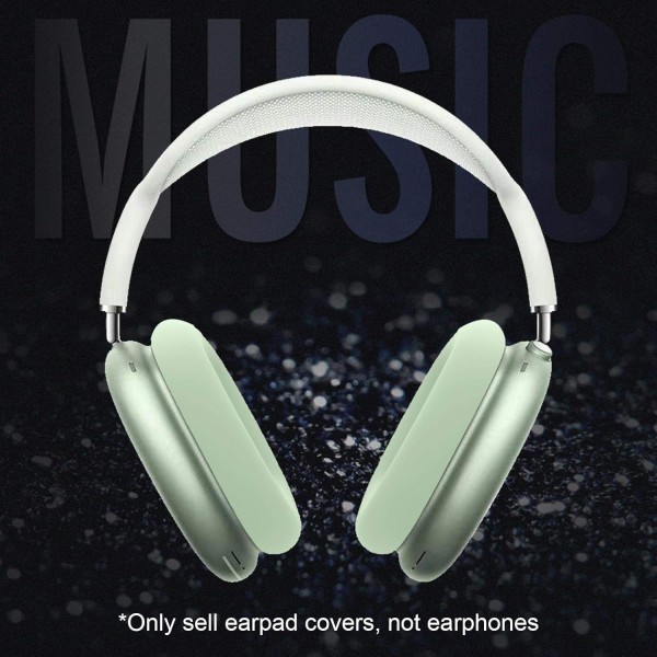 AirPods Max 이어폰용 보호 케이스 실리콘 보호 케이스 교체용 이어 패드 스크래치 방지 충격 방지 커버 AirPods Max 블루투스 헤드셋과 호환되는 액세서리