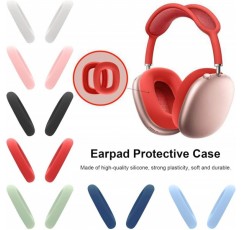 AirPods Max 이어폰용 보호 케이스 실리콘 보호 케이스 교체용 이어 패드 스크래치 방지 충격 방지 커버 AirPods Max 블루투스 헤드셋과 호환되는 액세서리