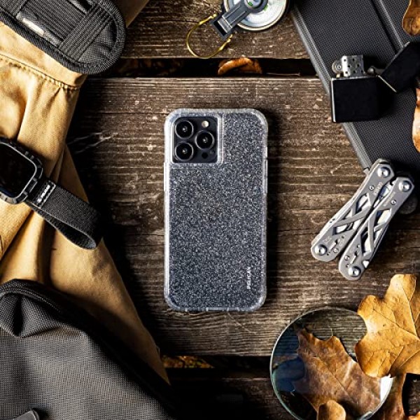 펠리칸 레인저 시리즈 - iPhone 13 Pro Max 케이스 [15피트 군용 등급 낙하 보호] [무선 충전 가능] iPhone 13 Pro Max 6.7인치용 귀여운 블링 글리터 보호 케이스 커버 - 스파클