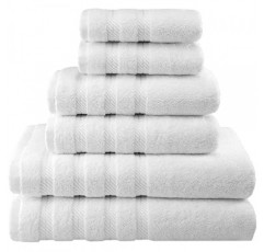 아메리칸 소프트 린넨 100% 터키 카드 면 6피스 타월 세트, 욕실용 560GSM 타월, 슈퍼 소프트 목욕 타월 2개 핸드 타월 2개, 세수 수건 2개, 백설공주