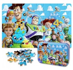 금속 상자에 들어 있는 NEILDEN 퍼즐 60개 어린이용 4-8세 소녀와 소년을 위한 직소 퍼즐 어린이를 위한 훌륭한 선물