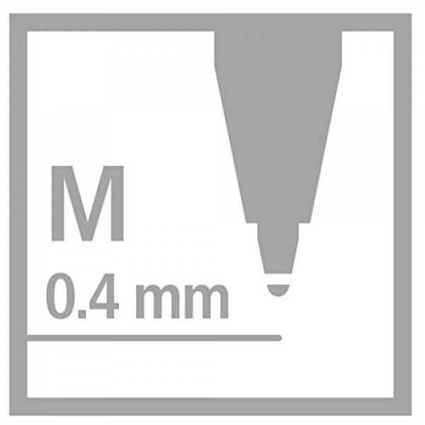 STABILO Bionic Bl@ck 펜, 미디엄, 블루, 0.5mm(370140)