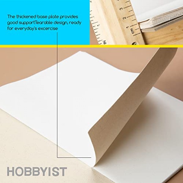 MEEDEN 캔버스 패드 9x12인치, 2개 팩, 10매, 8온스 삼중 프라이밍 처리된 100% 면 무산 캔버스 종이 패드, 아크릴 및 유화용 캔버스 종이, 혼합 미디어 기법을 위한 미술 용