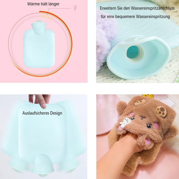 어린이용 온수기, 손난로 덮개가 있는 공룡 온수기, 푹신한 덮개가 있는 온수기, 분리 및 세척이 가능한 온수기, 테스트를 거쳐 유해 물질이 없는 프리미엄 온수기