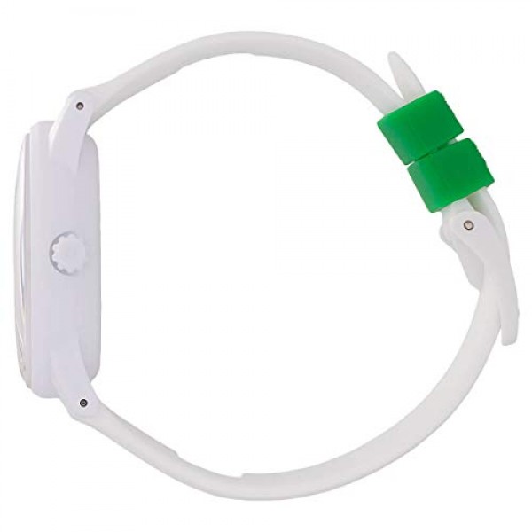 Ice-Watch - 얼음 태양열 발전 Nature - 실리콘 스트랩이 달린 흰색 여성용 시계